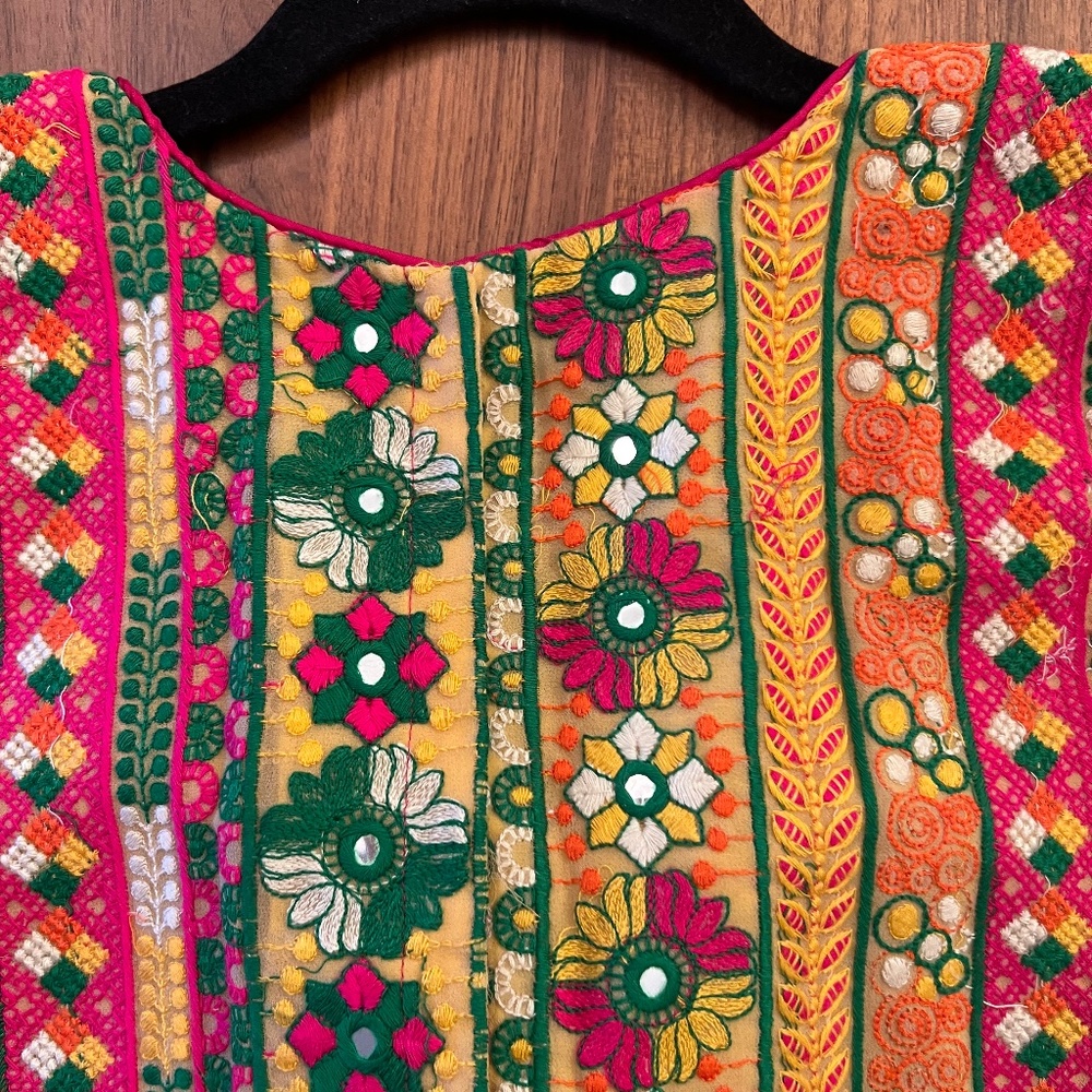 Designer saree blouse.